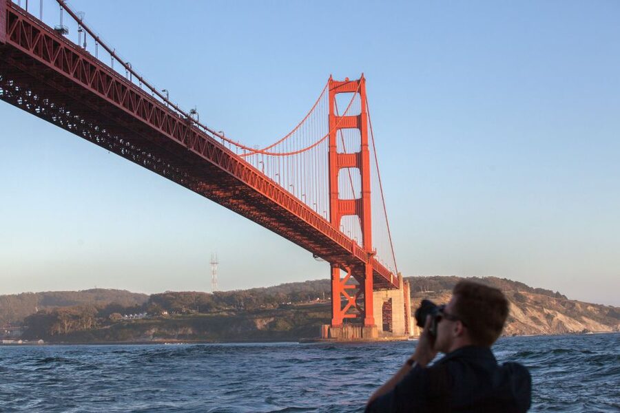 San Francisco Bay Sunset Cruise by Luxury Catamaran - Choosing between the protected area and trampoline nets