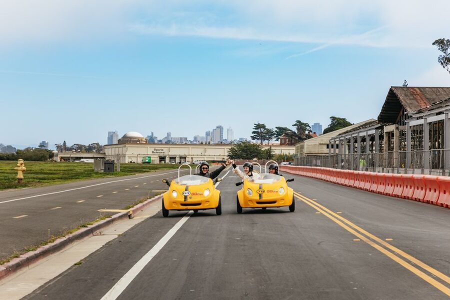 San Francisco: Golden Gate Bridge and Lombard GoCar Tour - The Golden Gate Bridge photo stop