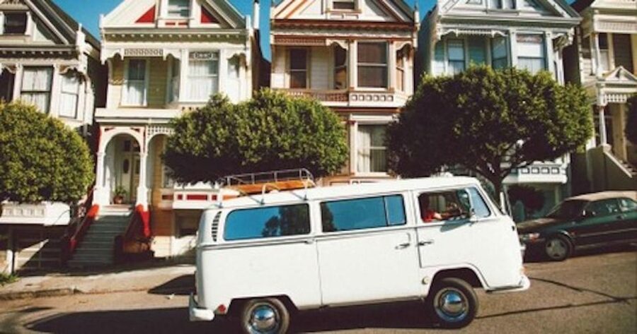 San Francisco: Small-Group City Tour by Vintage VW Bus - Painted Ladies and the familiar San Francisco postcard