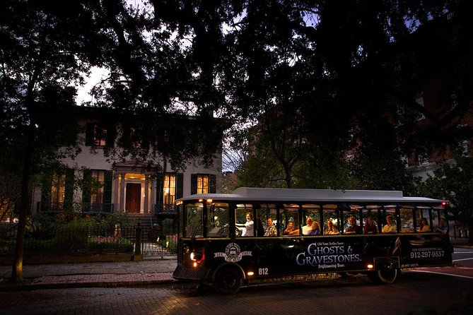 Savannah Ghosts & Gravestones Trolley Tour - Entering the Andrew Low House after dark