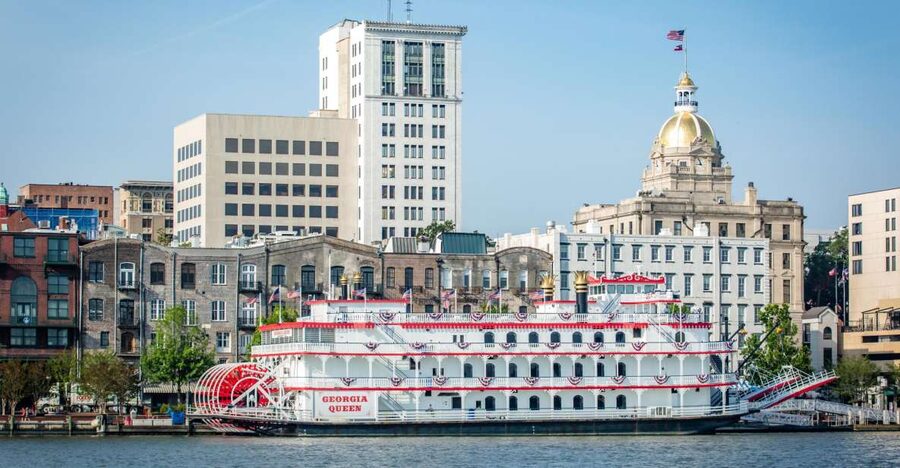 Savannah: Riverboat Narrated Harbor Sightseeing Cruise - Old Fort Jackson gives the route a historic centerpiece