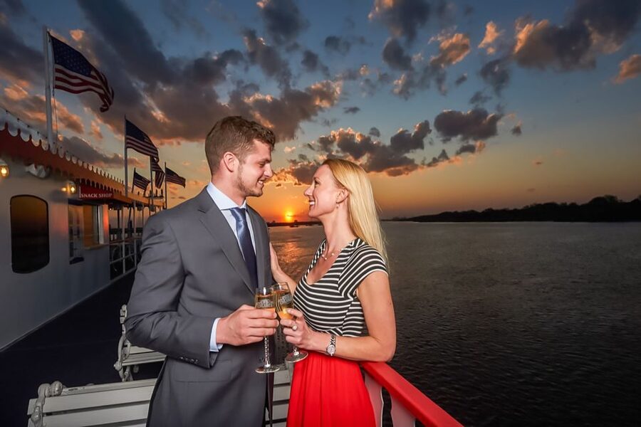 Savannah: Riverboat Sunset Cruise - The top deck turns sightseeing into a party