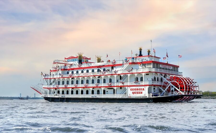 Savannah: Riverboat Sunset Cruise - What you see from the Savannah River