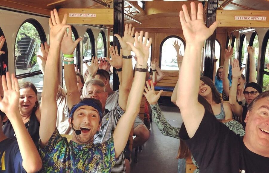 Savannah: "Savannah for Morons" Comedy Trolley Tour - What the trolley ride actually feels like