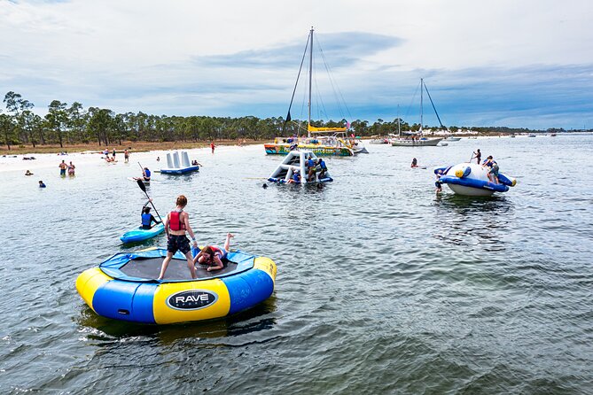 Shell Island Inflatable Adventure Park & Dolphin Sightseeing Tour - How the three hours usually feels