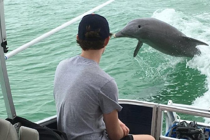 Small Group 2 Hour Dolphin Cruise with Snorkeling to Shell Key - A small boat with a clear purpose