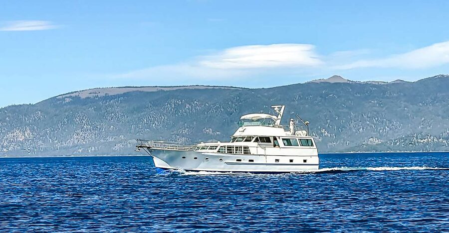South Lake Tahoe: Sightseeing Cruise of Emerald Bay - Leaving South Lake Tahoe and crossing toward Emerald Bay