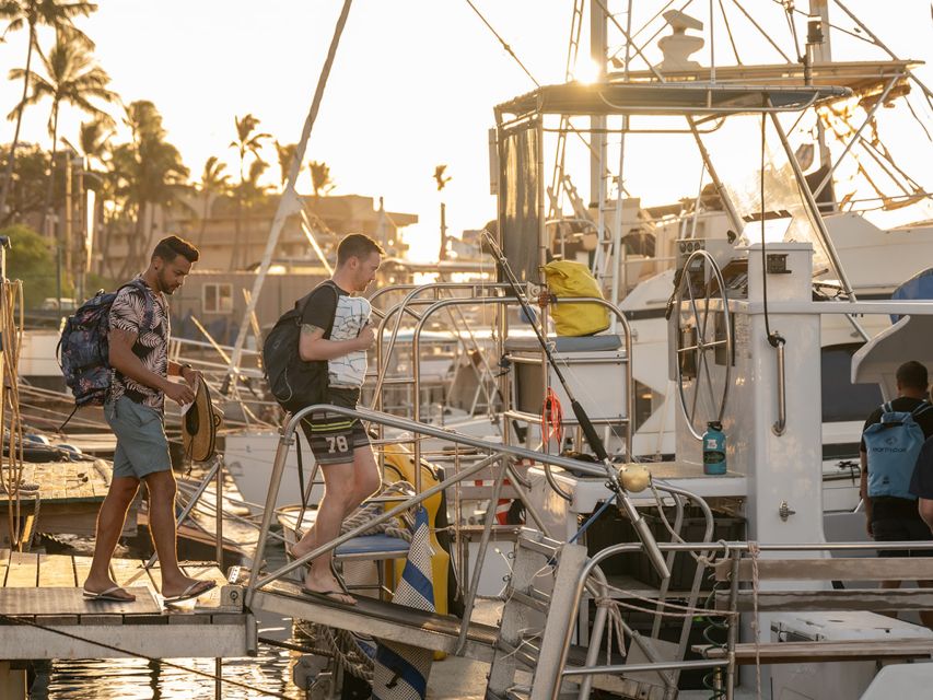 South Maui: Snorkel to Coral Gardens or Molokini Crater - Setting sail from Maalaea Harbor