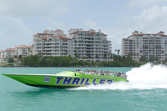 Speedboat Sightseeing Adventure of Miami - South Beach from the water