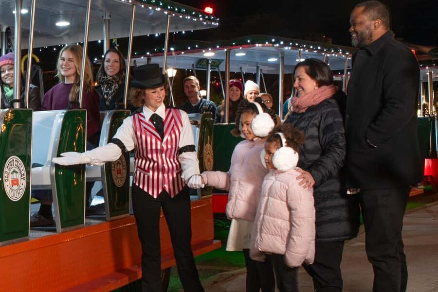 St Augustine: Nights of Lights Trolley Tour - The open-air trolley is part of the experience