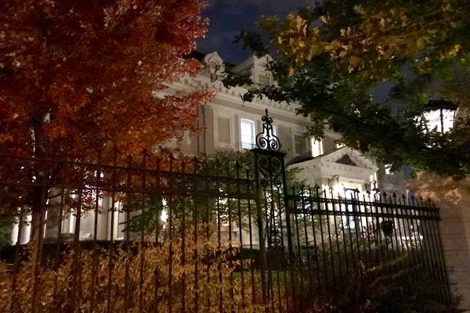 Twilight Ghost Tour - Poets Row and the view toward the Capitol