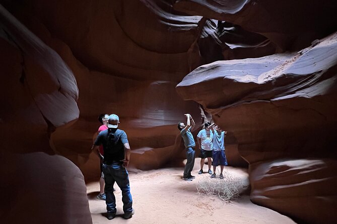 Upper Antelope Canyon Tour-AACT - Walking through the sculpted sandstone