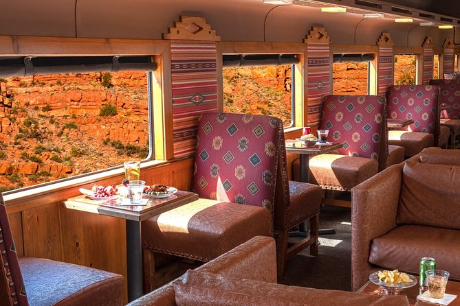 Verde Canyon Railroad Adventure Package - Inside the vintage cars and outside on the platform