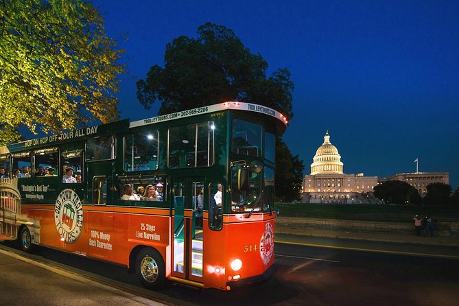 Washington DC Monuments by Moonlight Tour by Trolley - What the open-air trolley is really like